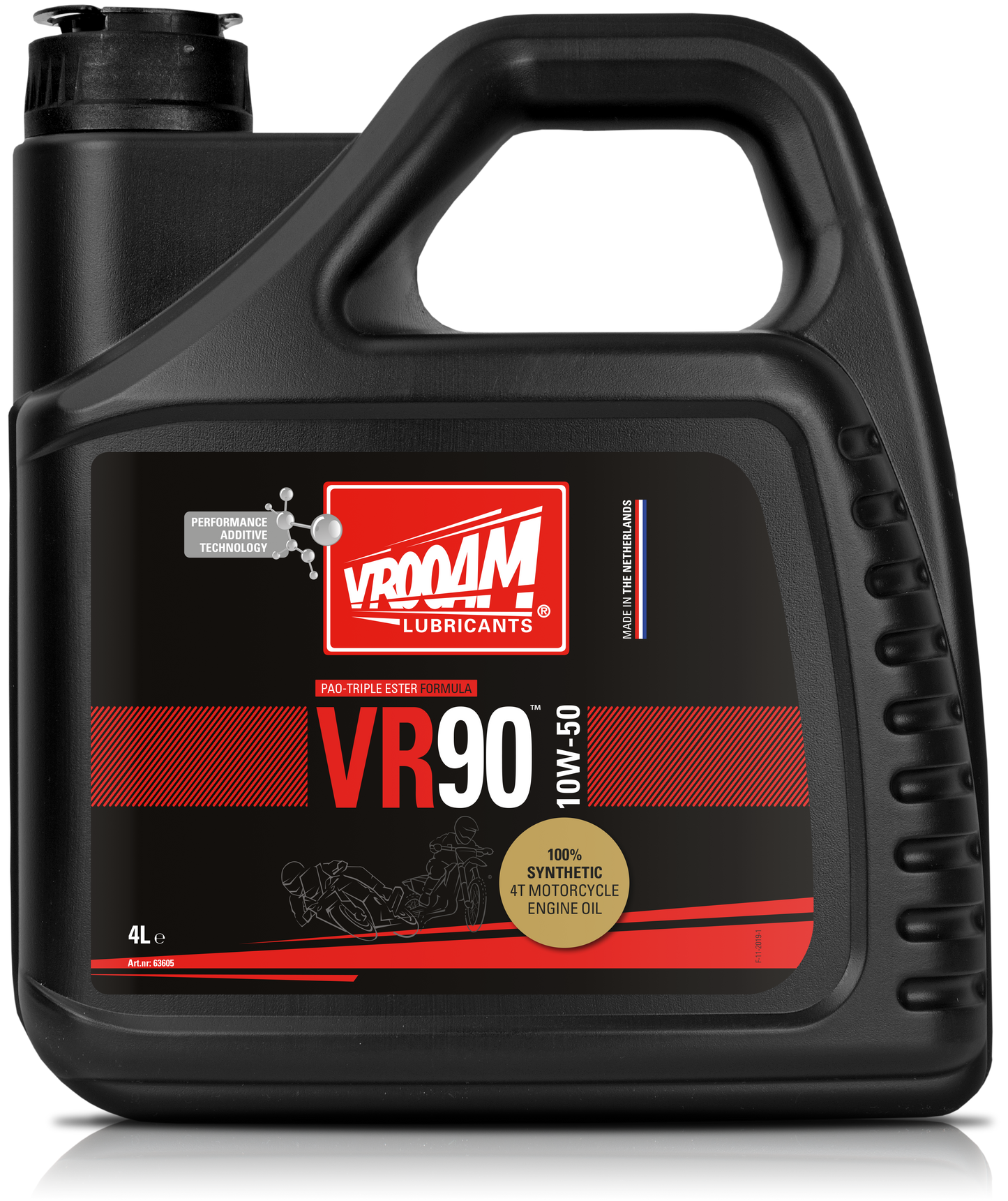 VR90 100% Synthetic 4T Motorcycle Engine Oil 1x20L