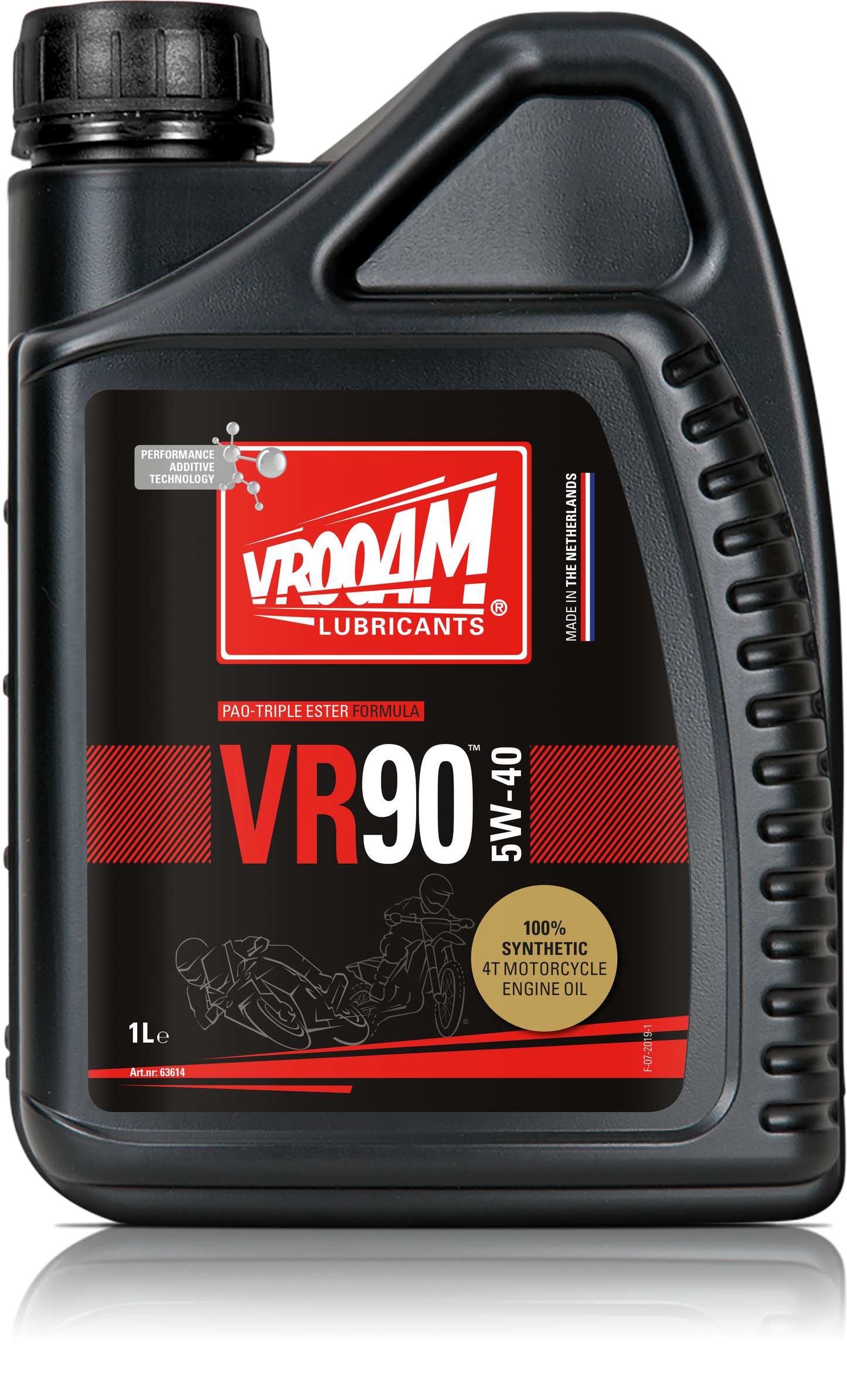 VR90 100% Synthetic 4T Motorcycle Engine Oil SAE 5W-40 1x12L (only solder per carton)