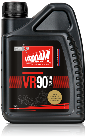 VR90 100% Synthetic 4T Motorcycle Engine Oil SAE 10W-40 12x1L(only sold per carton)
