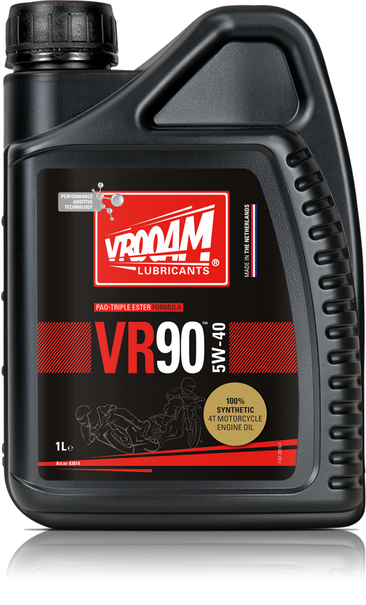 VR90  100% Synthetic 4T Motorcycle Engine Oil SAE 5W-40 1x12L (only solder per carton)