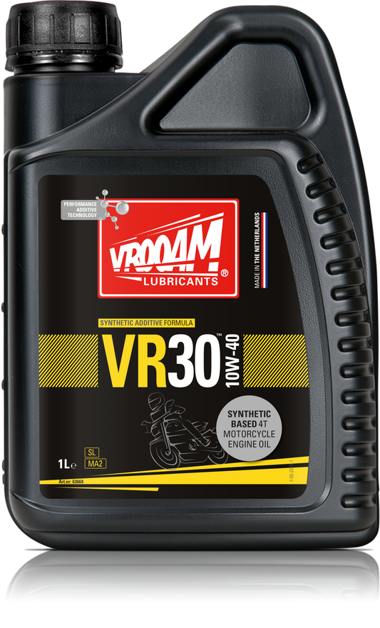 VR30 Allround Synthetic Based 4T Motorcycle Engine Oil SAE 10W-40 12x1L (Only sold per carton)