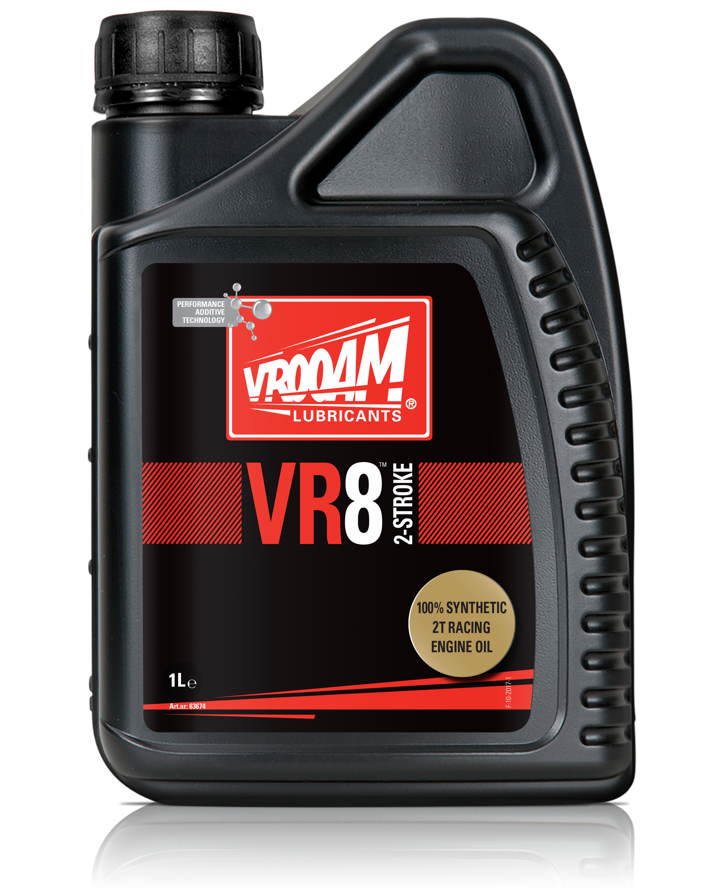 VR8 100% Synthetic 2T Racing Engine Oil 12x1L (only sold per carton)