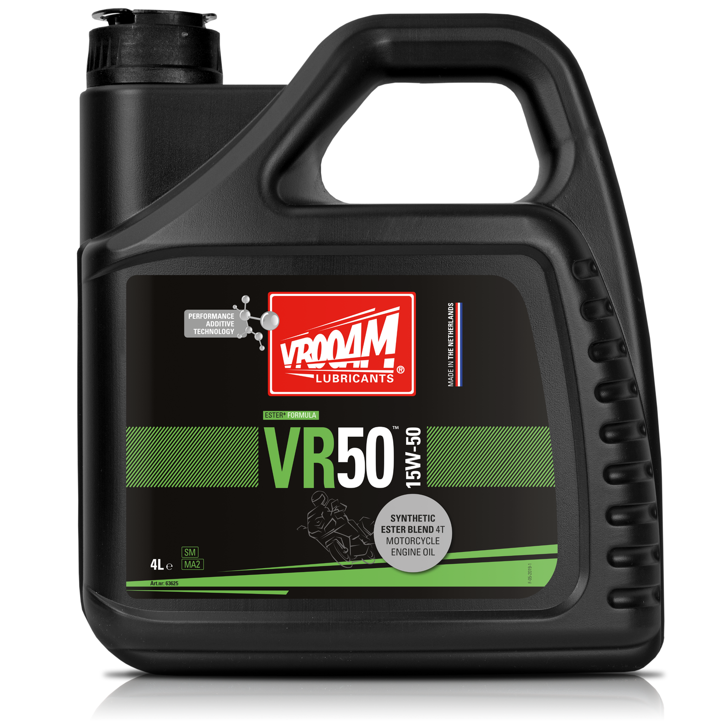 VROOAM VR50 Synthetic Ester Blend 4T Motorcycle Engine Oil SAE 15W-50