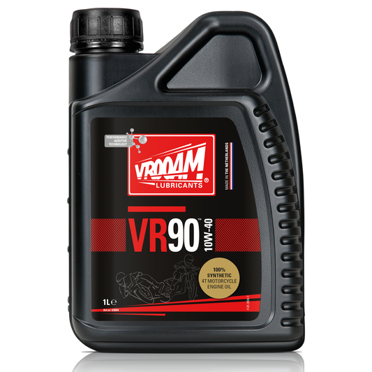 VR90 100% Synthetic 4T Motorcycle Engine Oil SAE 10W-40 12x1L(only sold per carton)